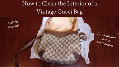 how to clean inside gucci bag